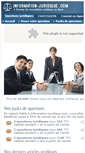 Mobile Screenshot of information-juridique.com